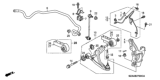 Diagram for 2010 Honda Pilot Sway Bar Link - 51320-S0X-C01