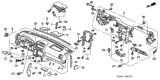 Diagram for 2003 Honda CR-V Instrument Panel - 77102-S9A-G51ZA