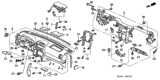 Diagram for 2005 Honda CR-V Instrument Panel - 77102-S9A-A51ZA