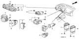 Diagram for 2006 Honda Civic Instrument Panel Light Bulb - 77956-SNA-A01