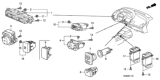 Diagram for Honda Hazard Warning Switch - 35510-SNA-A01ZA