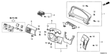 Diagram for 2016 Honda Odyssey Steering Column Cover - 77360-TK8-A00ZA