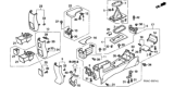 Diagram for 2005 Honda Civic Center Console Latch - 83408-S5A-010ZA