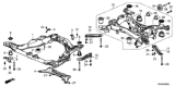 Diagram for 2019 Honda Ridgeline Rear Crossmember - 50300-TJZ-A00