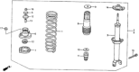 Diagram for 1990 Honda Accord Bump Stop - 52722-SM1-A02