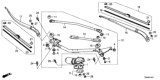 Diagram for 2016 Honda Civic Wiper Blade - 76622-TZ3-A01