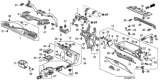 Diagram for 1994 Honda Civic Glove Box - 77501-SR8-A90ZD