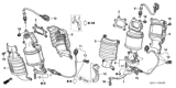 Diagram for 2007 Honda Ridgeline Catalytic Converter - 18190-RJE-A00