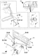 Diagram for 1997 Honda Passport Trunk Latch - 8-97123-118-2