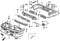 Diagram for Honda Prelude Bumper - 62511-SB0-663ZZ