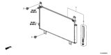 Diagram for 2017 Honda CR-V A/C Condenser - 80100-TLA-A01