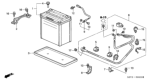 Diagram for 2000 Honda Insight Battery Cable - 32600-S3Y-A00