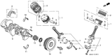 Diagram for Honda Crankshaft - 13310-P8A-A00