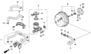 Diagram for Honda Del Sol Brake Booster Vacuum Hose - 46405-SR0-A01