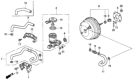 Diagram for 1992 Honda Civic Brake Master Cylinder - 46100-SR3-003