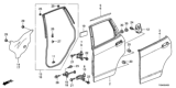 Diagram for 2013 Honda Fit Door Check - 72840-TF0-013