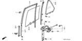 Diagram for 1992 Honda Accord Auto Glass - 73400-SM5-A00
