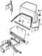 Diagram for 1974 Honda Civic Window Run - 75231-657-000