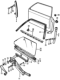 Diagram for 1973 Honda Civic Window Regulator - 75310-634-305