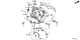 Diagram for 2014 Honda Accord Intake Manifold - 17010-5K0-A00