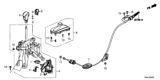 Diagram for Honda Civic Automatic Transmission Shift Levers - 54100-TEA-H91