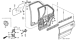 Diagram for 1992 Honda Accord Door Check - 72840-SM4-013