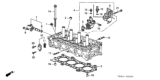 Diagram for 2003 Honda Accord Cylinder Head Gasket - 12251-RAA-J01