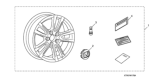 Diagram for 2015 Honda Civic Rims - 08W17-TR0-100A