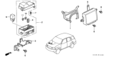 Diagram for 2001 Honda CR-V ABS Control Module - 39790-S10-A03