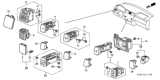 Diagram for 2001 Honda Odyssey Instrument Panel Light Bulb - 35505-S84-N01