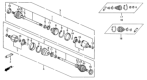 Diagram for 1989 Honda Civic Axle Shaft - 42011-SH9-000