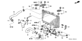 Diagram for Honda Accord Transmission Oil Cooler Hose - 25213-RAA-006