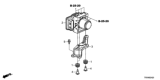 Diagram for 2013 Honda Civic ABS Control Module - 57110-TR5-316