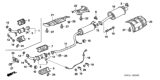 Diagram for 2009 Honda Civic Exhaust Hanger - 18215-SNA-A31