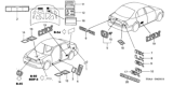 Diagram for 2003 Honda Civic Emblem - 75723-S5W-A30