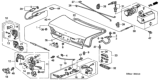 Diagram for Honda Accord Tailgate Lock Actuator Motor - 74851-S84-A41