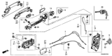 Diagram for 2016 Honda CR-V Door Lock Actuator - 72150-T0A-A31