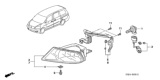 Diagram for Honda Odyssey Fog Light - 33951-SHJ-A01