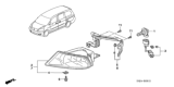 Diagram for 2005 Honda Odyssey Fog Light - 33951-SHJ-A01