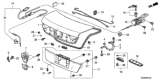 Diagram for 2008 Honda Accord Trunk Lids - 68500-TA0-A90ZZ