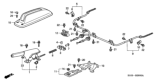 Diagram for Honda CR-V Parking Brake Cable - 47510-S10-A03