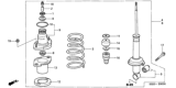 Diagram for 2004 Honda Civic Shock And Strut Mount - 52675-S5B-N01