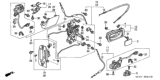 Diagram for 2005 Honda Element Door Handle - 72660-SCV-A01ZB