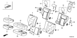 Diagram for Honda CR-V Seat Cushion - 82127-T1G-E41