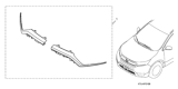 Diagram for 2020 Honda CR-V Hybrid Grille - 08F21-TLA-100B