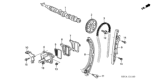 Diagram for Honda Insight Cam Gear - 14210-PHM-004