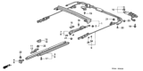 Diagram for 1996 Honda Civic Sunroof Cable - 70400-S04-003