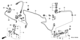 Diagram for Honda Civic Clutch Hose - 46960-S5A-A04