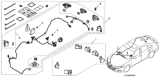 Diagram for 2020 Honda Accord Parking Assist Distance Sensor - 08V67-TVA-1D0K