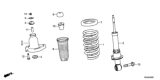 Diagram for Honda Ridgeline Shock And Strut Mount - 52631-T6Z-A01